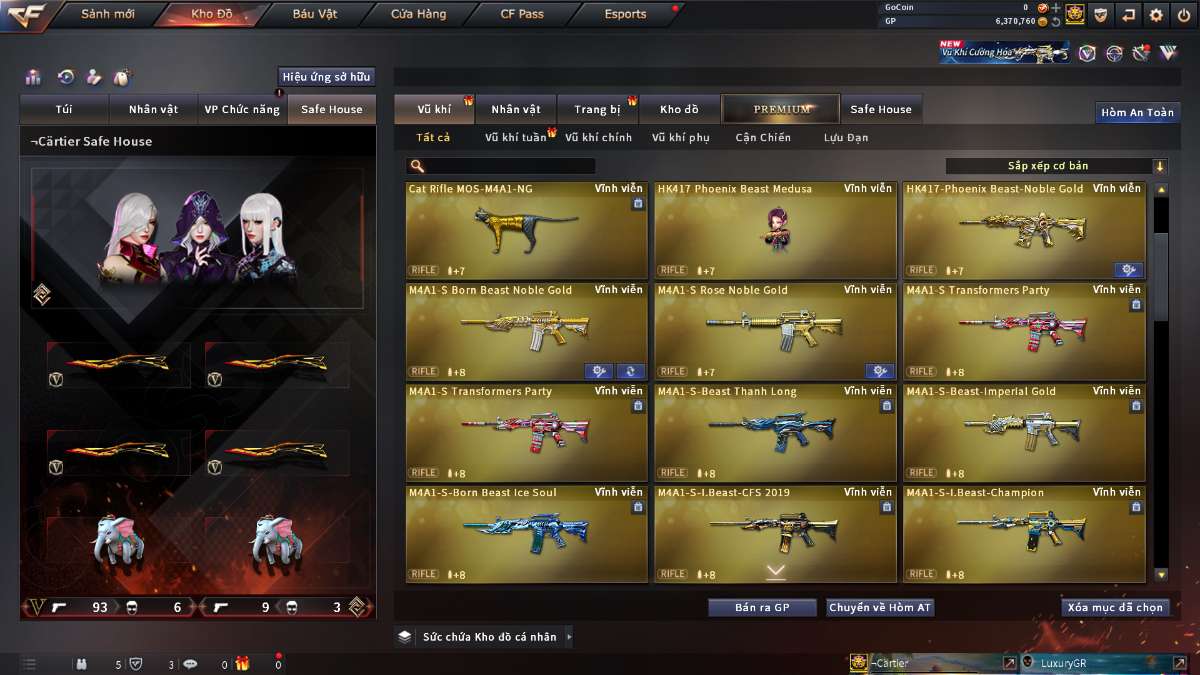 shop acc cf uy tin gia re